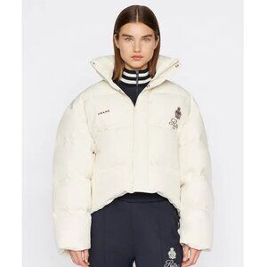 Frame x Ritz Paris Puffer Coat in Cream XS/S